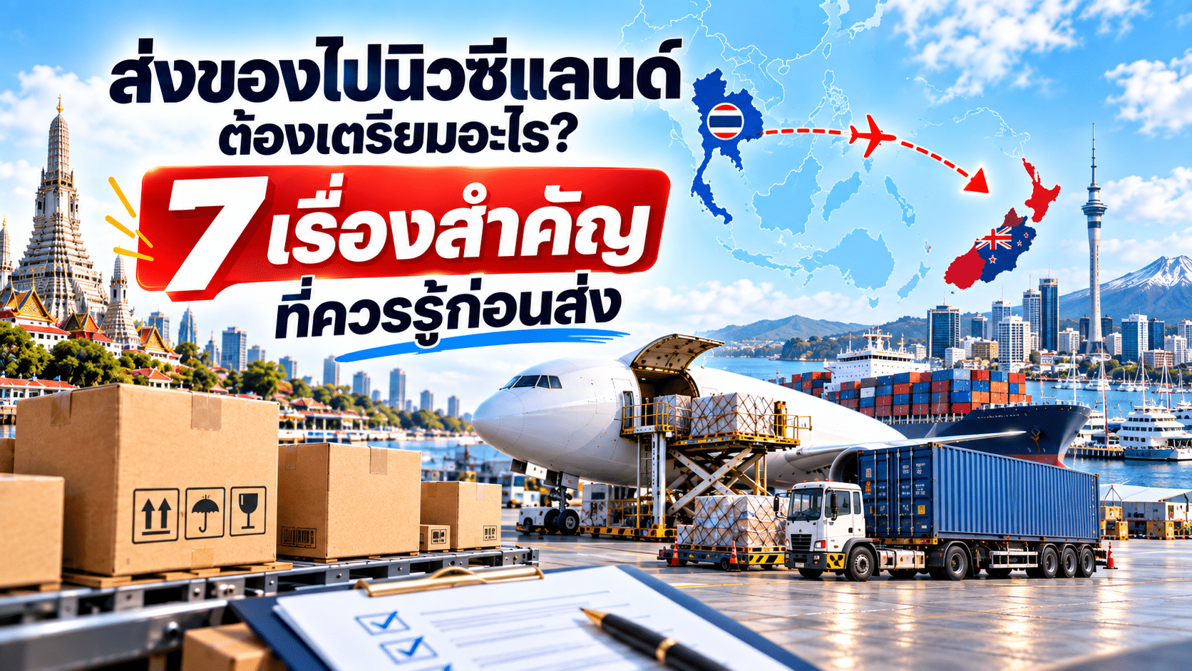 ส่งของไปนิวซีแลนด์ กับ KTC Global Logistics